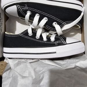 Baby Converse Black and White All Star Sneakers